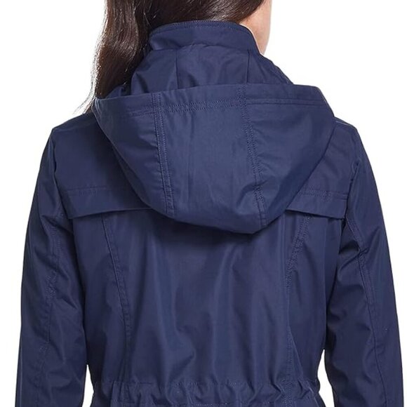Weatherproof Womens Water Resistant Rain Jacket Detachable Hood Size L - Picture 3 of 6